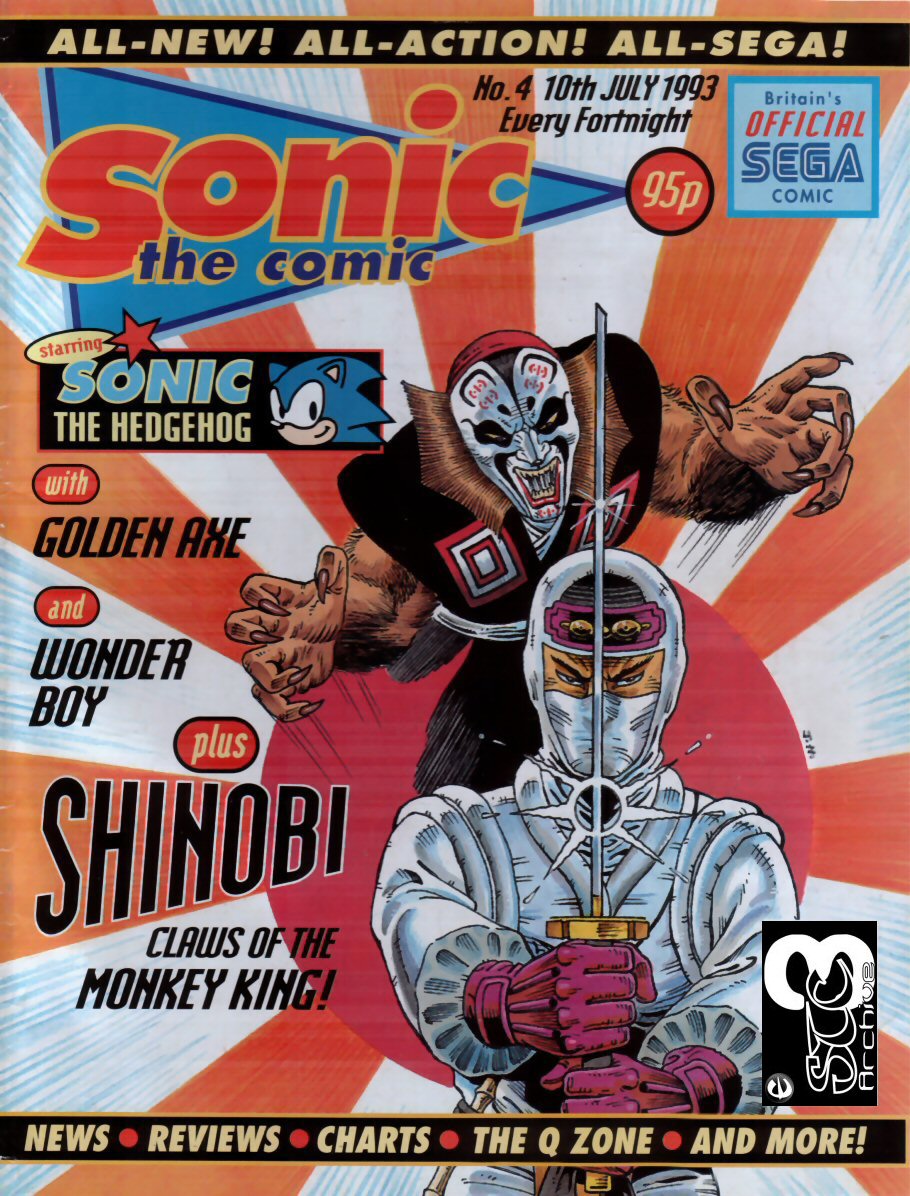 Sonic - The Comic Issue No. 004 Cover Page